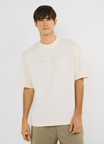 Футболка с принтом, Белый