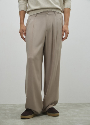 Брюки из вискозы, Бежевый