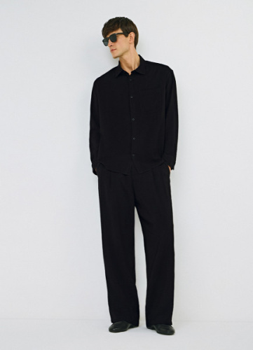 Брюки из вискозы, Черный