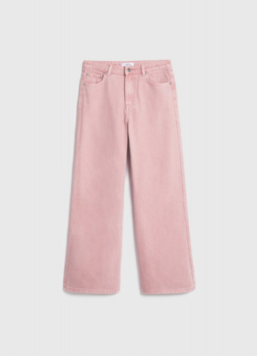 Широкие джинсы для девочек, Розовый