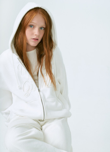 Толстовка для девочек, Белый