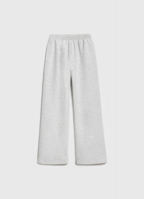 Широкие трикотажные брюки для девочек, Серый