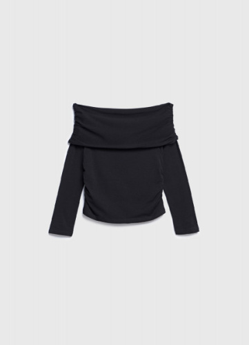 Лонгслив для девочек, Черный