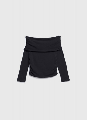 Лонгслив для девочек, Черный