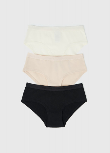 Трусы для девочек, 3 шт., Бежевый