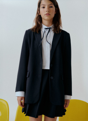 Жакет для девочек на подкладке, Синий