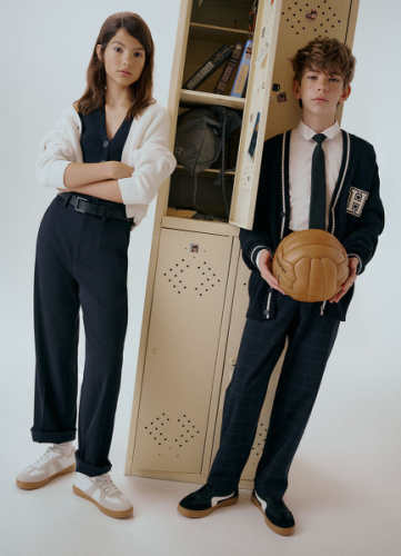 Брюки для девочек, Синий