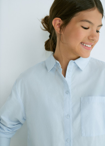 Рубашка для девочек, Голубой