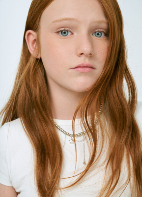 Колье для девочек, Серебряный