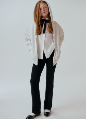 Расклёшенные брюки для девочек, Черный