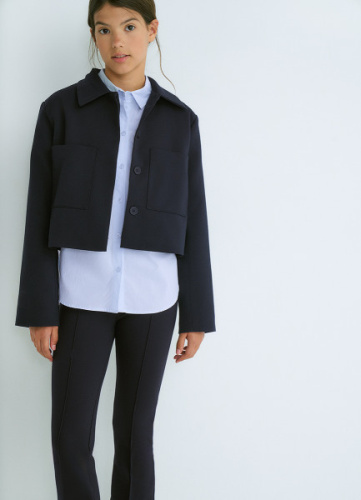 Расклёшенные брюки для девочек, Синий