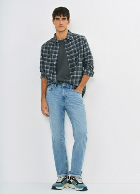 Прямые джинсы, Голубой