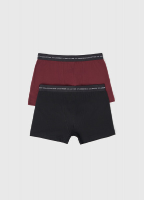 Трусы-транки, 2 шт., Красный