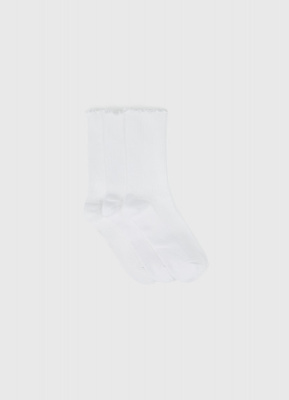 Носки для девочек, 3 пары, Белый