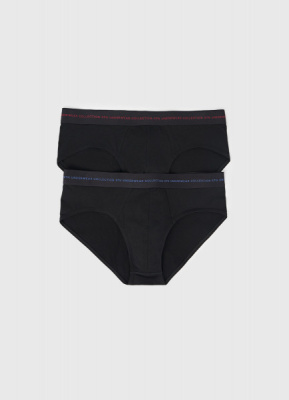 Трусы-брифы, 2 шт., Черный