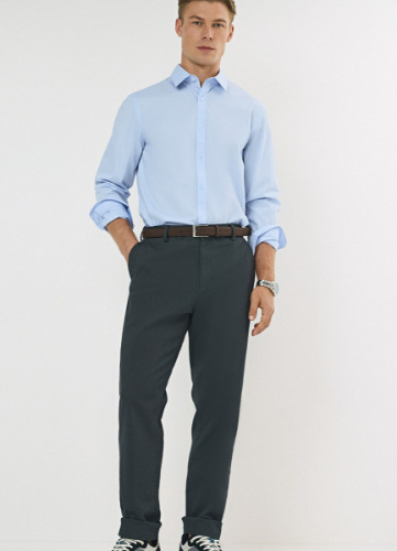 Брюки со съёмным ремнём, Серый