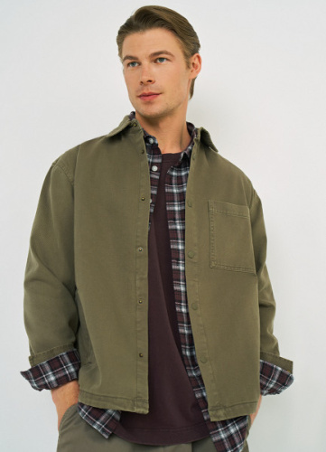 Куртка-рубашка из твила, Желтый