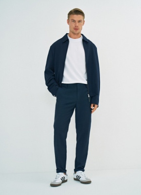 Брюки c микрорисунком, Синий