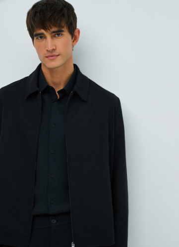 Лёгкая куртка-рубашка, Черный