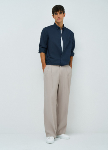 Классическая рубашка, Синий