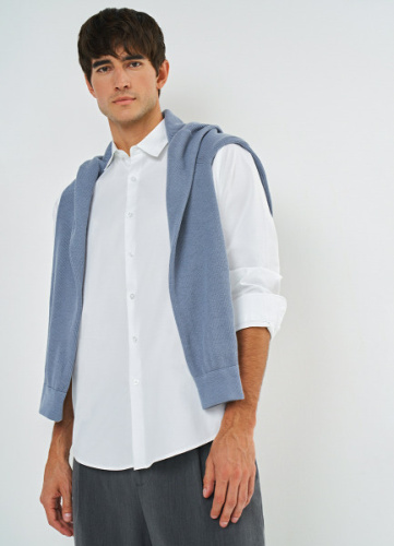 Классическая рубашка из хлопка, Белый