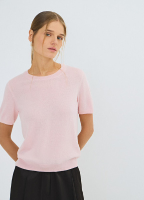 Джемпер из шерсти и кашемира, Розовый