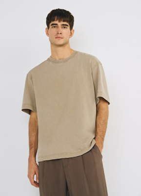 Футболка из хлопка, Бежевый