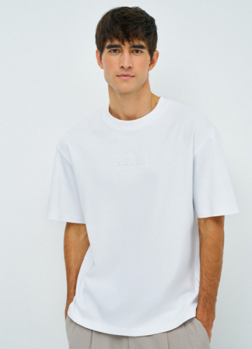 Футболка с объёмным принтом, Белый