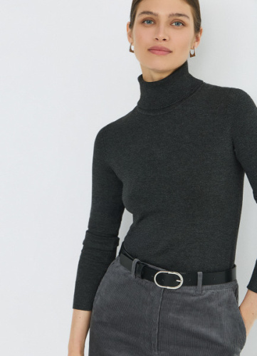 Базовая водолазка, Серый