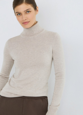 Базовая водолазка, Бежевый