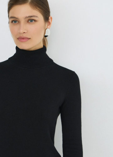 Базовая водолазка, Черный