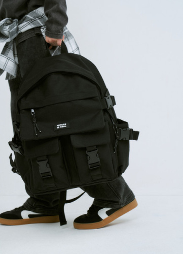 Рюкзак из канваса для мальчиков, Черный