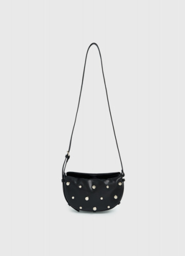 Сумка с декоративными заклёпками, Черный