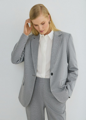 Однобортный пиджак, Серый