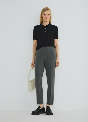 Зауженные книзу брюки, Серый