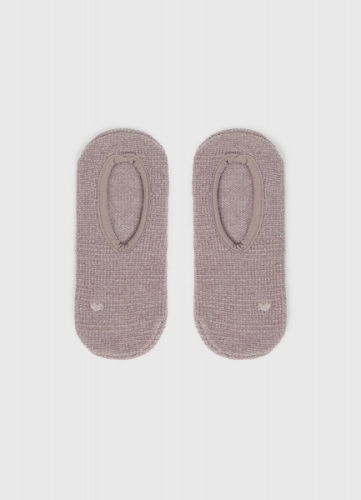 Короткие носки с противоскользящими точками, Бежевый