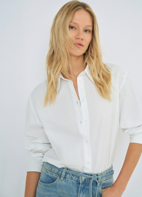 Рубашка из хлопка, Белый