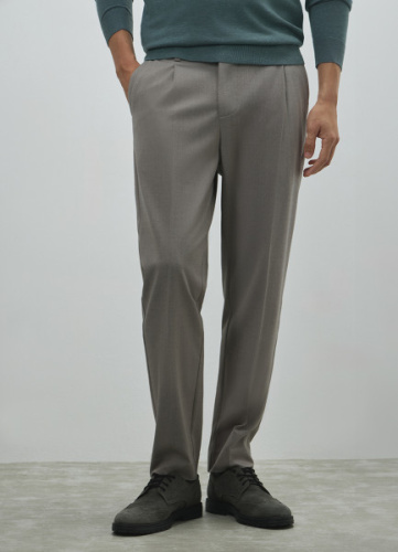 Брюки со стрелками, Бежевый