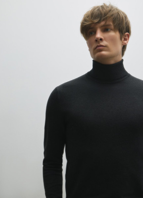 Базовый джемпер с высоким воротником, Серый