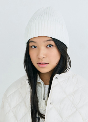 Шапка для девочек, Белый