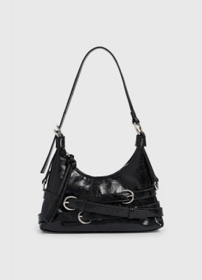 Сумка из лакированной кожи, Черный