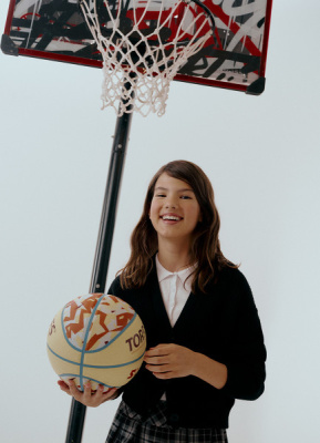 Кардиган для девочек, Черный