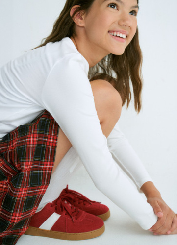 Кеды для девочек, Красный