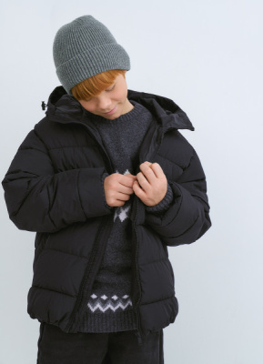 Утеплённая куртка для мальчиков, Черный
