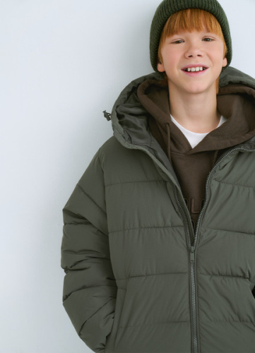 Утеплённая куртка для мальчиков, Зеленый