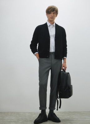 Брюки с эластичным поясом, Серый