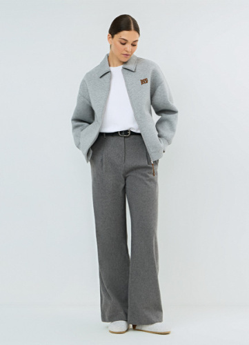 Бомбер оверсайз, Серый