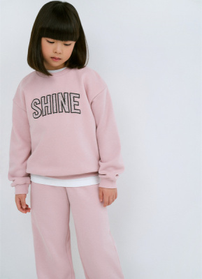 Свитшот с аппликацией для девочек, Розовый