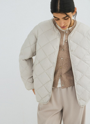 Лёгкая стёганая куртка, Бежевый