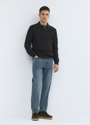 Зауженные джинсы, Синий